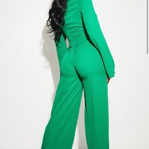 PLT green jumpsuit